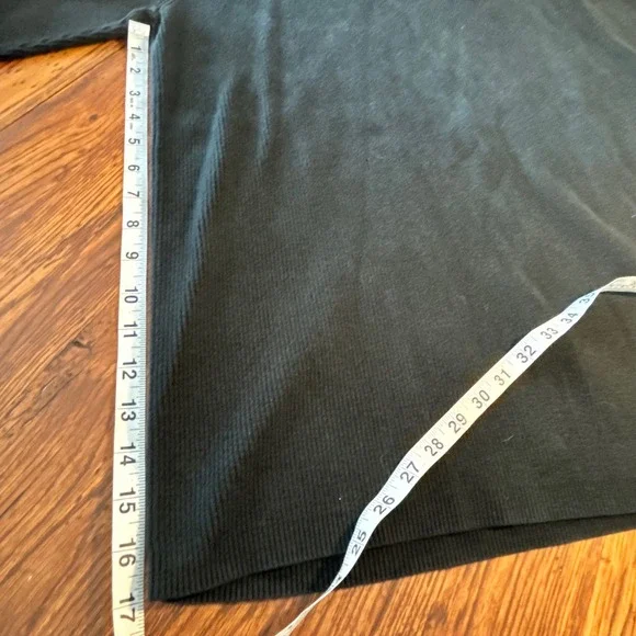 Ralph Lauren Polo Jeans Mens XL Black Ribbed Cotton Crewneck Sweater Flag Logo - Picture 6 of 8